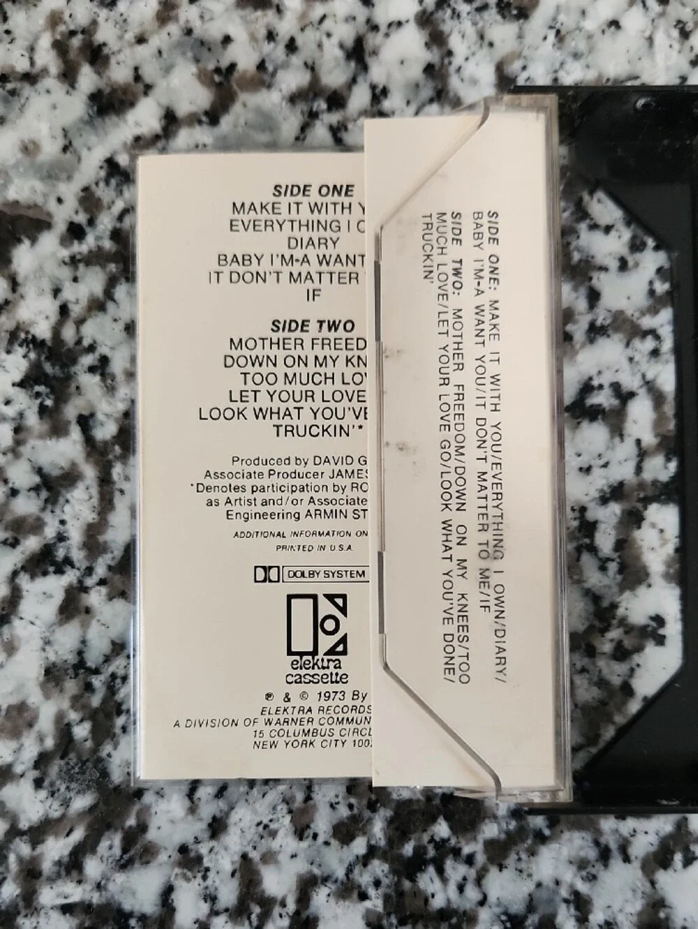 The Best of Bread Vintage 1973 Cassette Tape Compilation Elektra Records - Picture 3 of 9